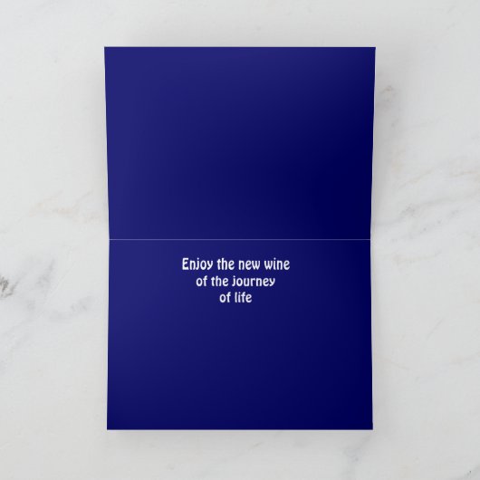 Gebottelde verjaardag kaart (Binnen)