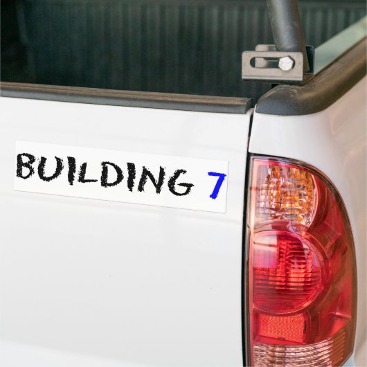 GEBOUW 7 BUMPERSTICKER (Op Truck)