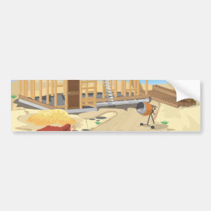 gebouw bumpersticker