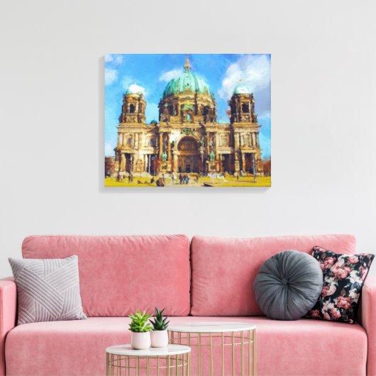 Gebouw Canvas Afdruk (Insitu (Woonkamer))