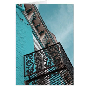 Gebouw en balkon