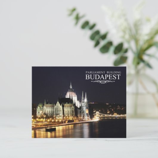 gebouw Hongaars parlement, Boedapest Briefkaart (Staand voorkant)