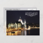 gebouw Hongaars parlement, Boedapest Briefkaart (Voorkant / Achterkant)