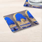 gebouw Hongaars parlement in Dusk Kartonnen Onderzetters (Schuin)