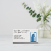 Gebouw in aanbouw visitekaartje (Staand voorkant)