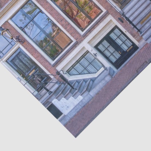 Gebouw in Amsterdam, Nederland Tissuepapier (Detail)