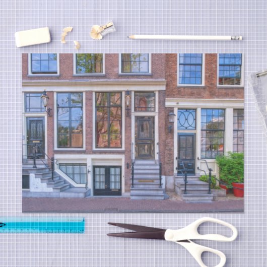 Gebouw in Amsterdam, Nederland Tissuepapier (Craft)