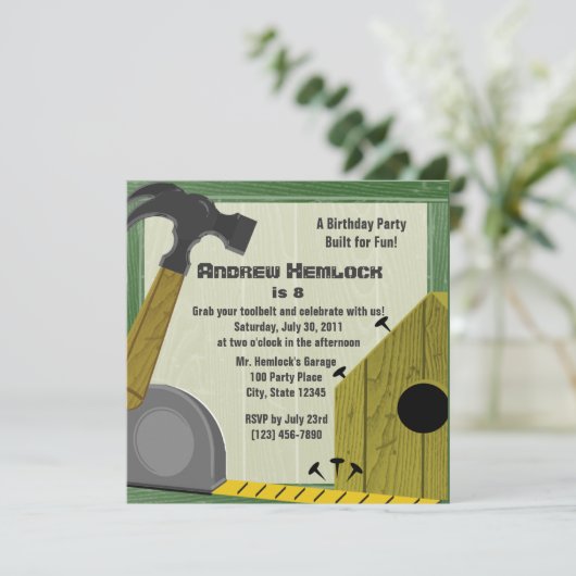 Gebouw Leuke Verjaardag Kaart (Staand voorkant)