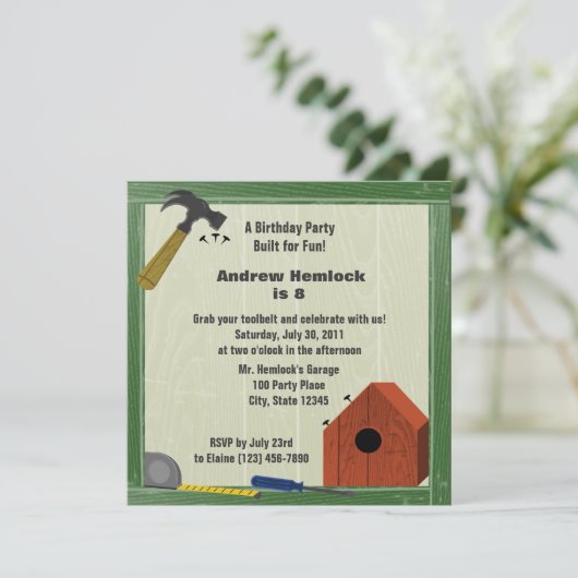 Gebouw Leuke Verjaardag Kaart (Staand voorkant)