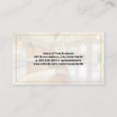 Gebouw Logo | Moderne keuken onroerend goed Visitekaartje (Achterkant)