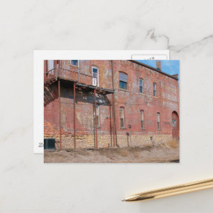Gebouw met spookborden in Fort Madison, Iowa Briefkaart