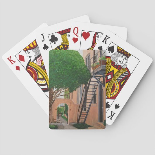 gebouw nabij Tony's pasta in Chattanooga Tn. Speelkaarten (Achterkant)