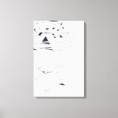 Gebouw Spelletjes AA Monogram Tekening 11 Canvas (Voorkant)