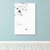 Gebouw Spelletjes AA Monogram Tekening 11 Canvas Afdruk (Insitu (Houten vloer))