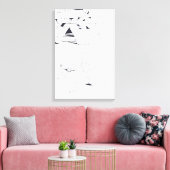 Gebouw Spelletjes AA Monogram Tekening 11 Canvas Afdruk (Insitu (Woonkamer))
