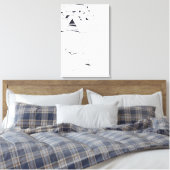 Gebouw Spelletjes AA Monogram Tekening 11 Canvas Afdruk (Insitu (Slaapkamer))