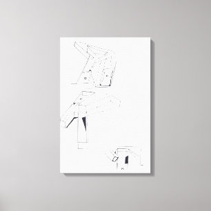 Gebouw Spelletjes K Monogram Tekening 19 Canvas