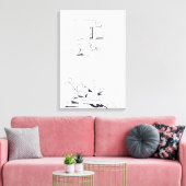 Gebouw Spelletjes met Letters Tekening 8 Canvas (Insitu (Woonkamer))