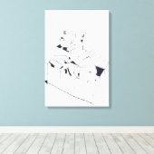 Gebouw Spelletjes Stapelen Letters Tekenen 17 C Canvas Afdruk (Insitu (Houten vloer))