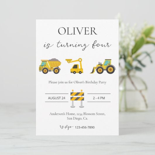 Gebouw-thema design verjaardag kaart (Staand voorkant)