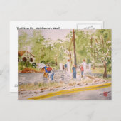 Gebouw van de muur van Dr Middleton Briefkaart (Voorkant / Achterkant)