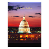 Gebouw van het Amerikaanse Capitool Foto Afdruk (Voorkant)