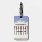 gebouw van het Amerikaanse Hooggerechtshof, Washin Bagagelabel (Achterkant verticaal)