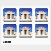 gebouw van het Amerikaanse Hooggerechtshof, Washin Vierkante Sticker (Vel)