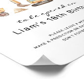 Gebouw Verjaardag Tijd Capsule Teken Poster (Hoek)