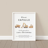 Gebouw Verjaardag Tijd Capsule Teken Poster