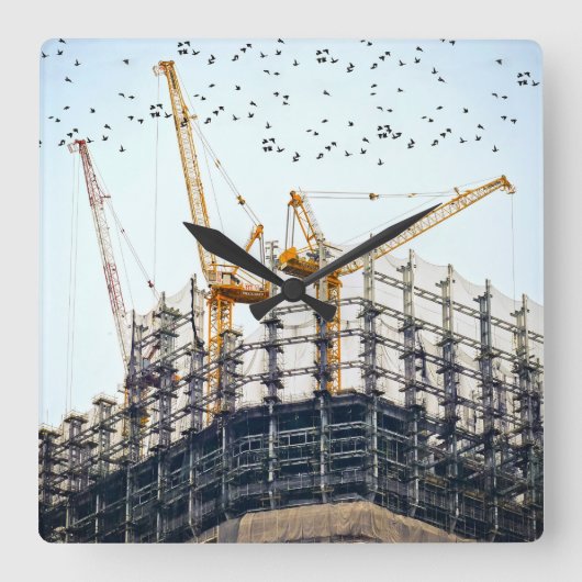 gebouw vierkante klok (Voorkant)