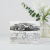 Gebouw voor de Grote Industriële tentoonstelling Briefkaart (Staand voorkant)