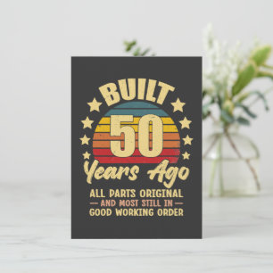 Gebouwd 50 Jaar Geleden Alle Onderdelen Origineel Kaart