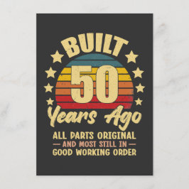 Gebouwd 50 Jaar Geleden Alle Onderdelen Origineel Kaart