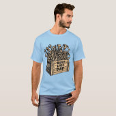 Gebouwd als papa t-shirt (Voorkant volledig)