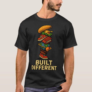 Gebouwd Andere Gestapelde Illustratie T-Shirt