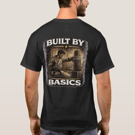 Gebouwd door Basics Karate  T-shirt (Achterkant)
