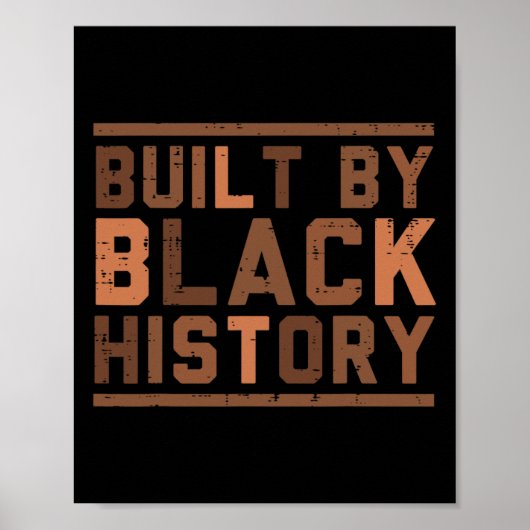 Gebouwd door Black History Bhm African Pride Month Poster (Voorkant)