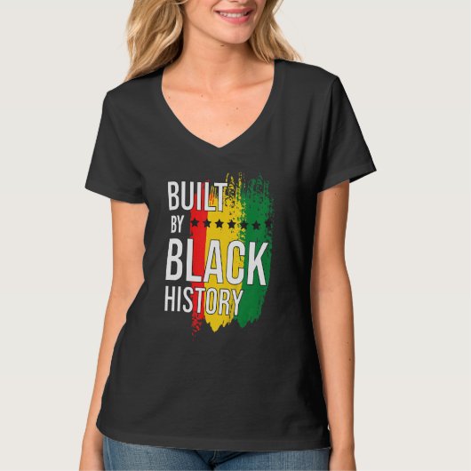 Gebouwd door Black History Blackity Black T-shirt (Voorkant)