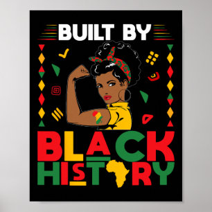 Gebouwd door Black History Month sterke Afrikaanse Poster