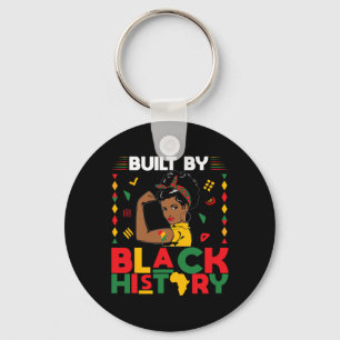 Gebouwd door Black History Month sterke Afrikaanse Sleutelhanger