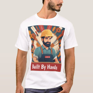 Gebouwd door handen - Labor Day Worker T-shirt ont