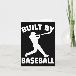 Gebouwd Door Honkbal Grappig Honkbal Voor Mannen V Kaart