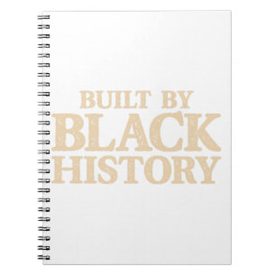 Gebouwd door zwarte geschiedenis Afrikaanse zwarte Notitieboek