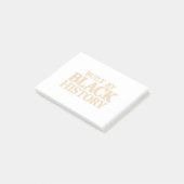 Gebouwd door zwarte geschiedenis Afrikaanse zwarte Post-it® Notes (Schuin)