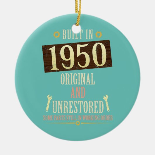 Gebouwd in 1950 origineel en niet hersteld keramisch ornament (Voorkant)