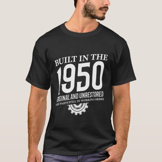 Gebouwd in de 1950 t-shirt (Voorkant)