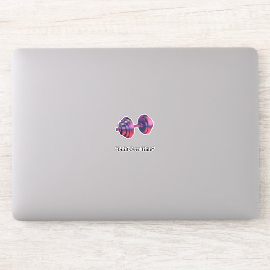 Gebouwd in de loop van de tijd Motiverende Hanteer Sticker (Computer)