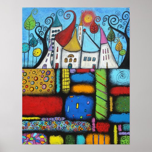 Gebouwd in Geluk Poster (Voorkant)