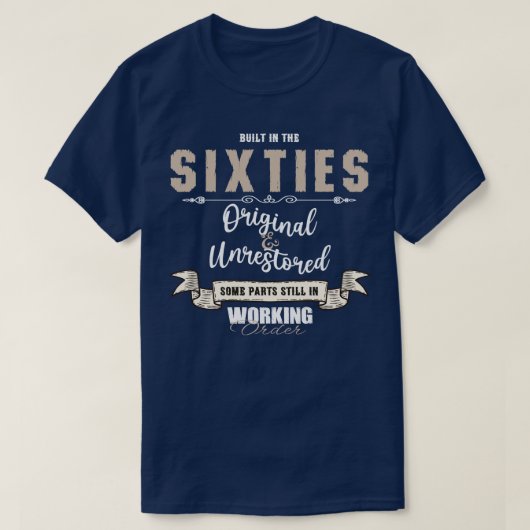 Gebouwd in het origineel van de jaren zestig, onge t-shirt (Design voorkant)